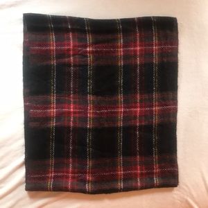 Plaid infinity scarf